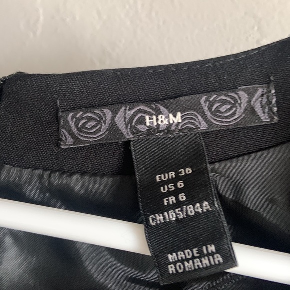 H &M black belted dress - Picture 8 of 12